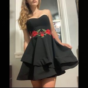 Black cocktail dress